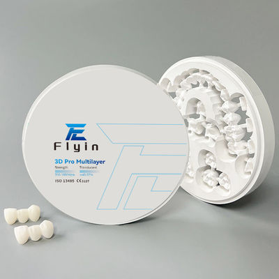 خرید 3D Pro Multilayer Dental Zirconia Block CAD CAM Disc برای لابراتوار دندانپزشکی تاج و پل online manufacture