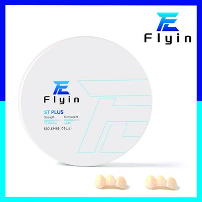 بلوک های زیرکون کم تابش رادیواکتیو سفید ST پلاس زیرکون دندانی محلول شیمیایی <100 μg/cm2