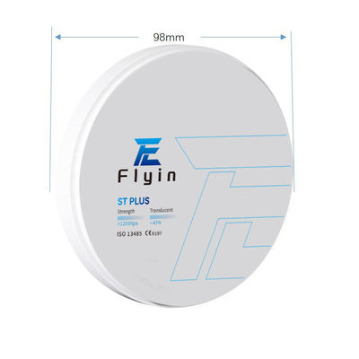 بلوک های دیسک زیرکونیا ST Plus برای آزمایشگاه دیسک آلومینیوم برای ماشین آلات Cad Cam Zirconia 5 سال کلاس II MFDS