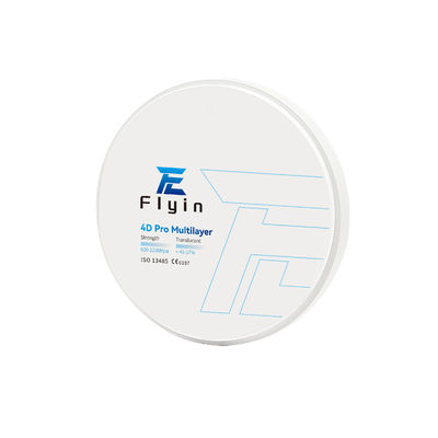 دندان مصنوعی CAD CAM لابراتوار دندانپزشکی Zirconia بلوک های سرامیکی 4D Pro Multilayer