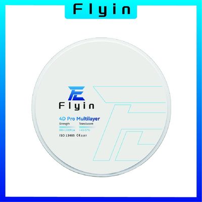 لابراتوار دندانپزشکی 4D پرو چند لایه بلوک زیرکونیا مواد دندانپزشکی آکریلیک 98mm