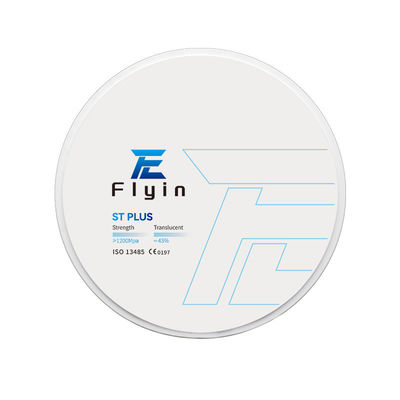 Flyin ST Plus Zirconia Disc CAD CAM سوپر شفافیت 43٪ کیفیت بالا برای ساخت دندان های جعلی / مواد دهان