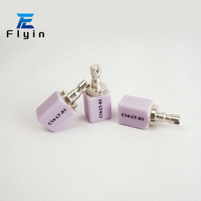 Flyin C14 HT/LT لیتیوم دیسیلیکات سرامیکی 14mm گزینه های اندازه مناسب برای تزریق در آزمایشگاه های دندانپزشکی و کلینیک ها
